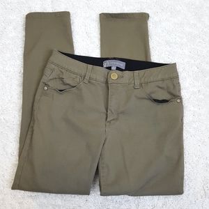 Wit & Wisdom khaki green cropped pants size womens 4